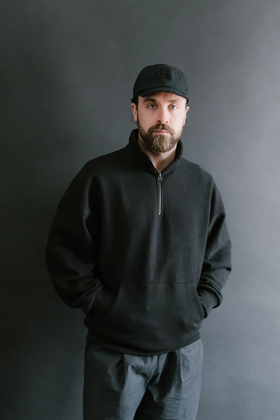 JM7503 - GG Sweat Half Zip - 07 Black - Image 16