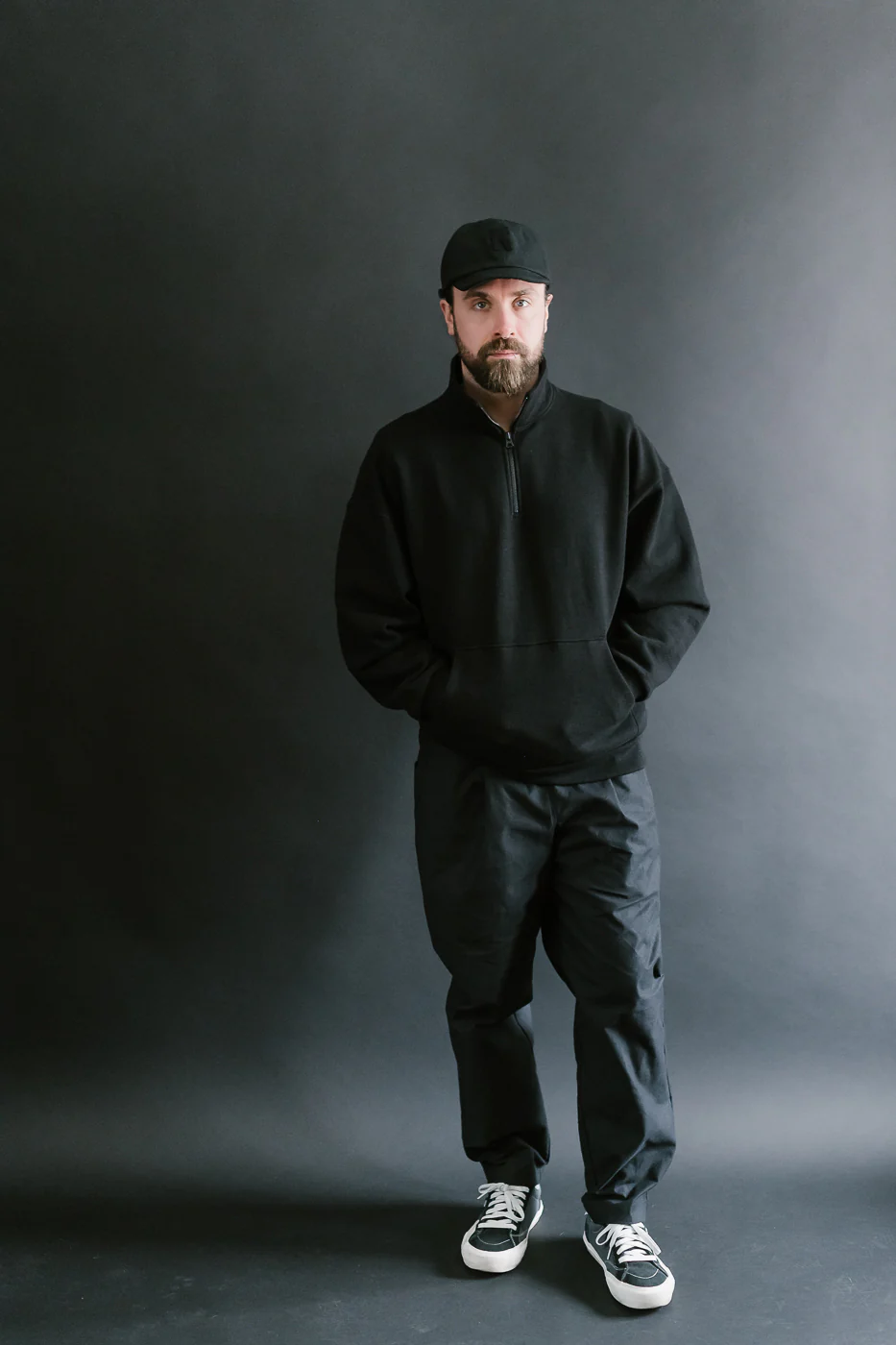 JM7503 - GG Sweat Half Zip - 07 Black - Image 6