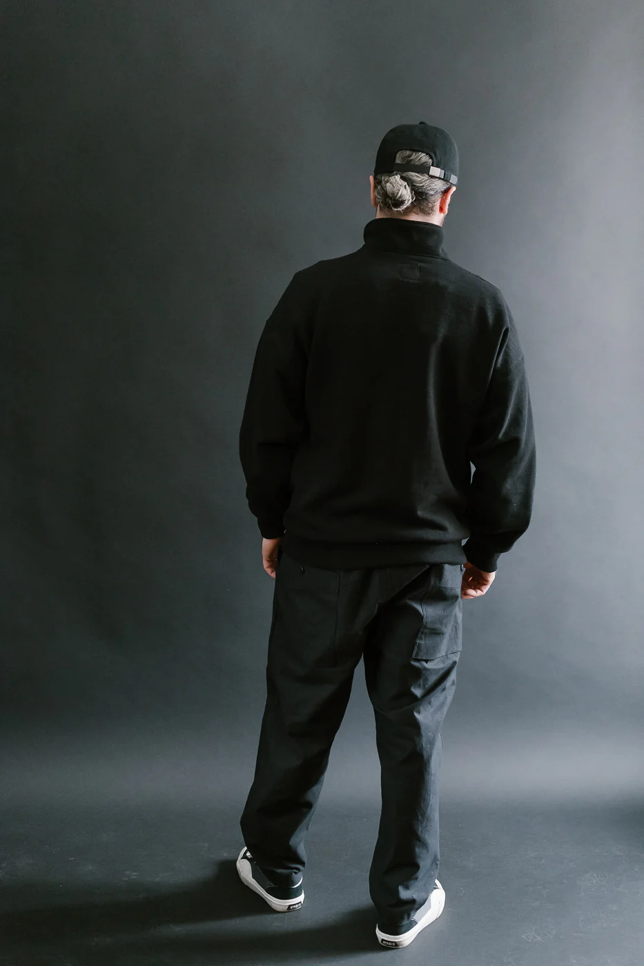 JM7503 - GG Sweat Half Zip - 07 Black - Image 8
