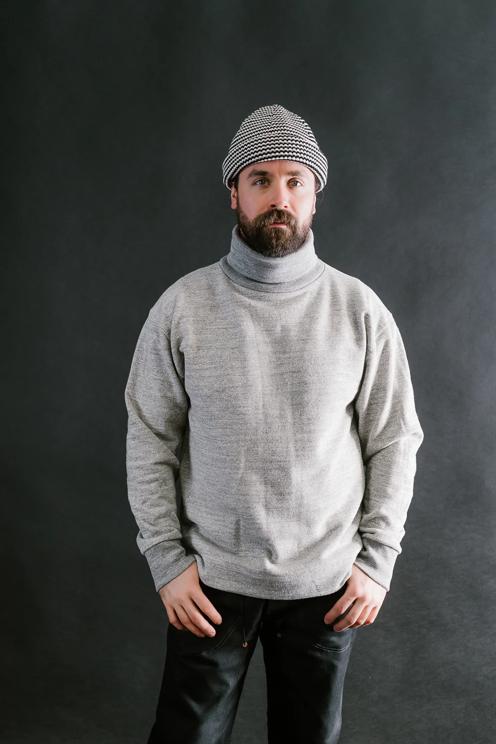 GG Sweat Highneck - 30 Heather Gray - Image 13