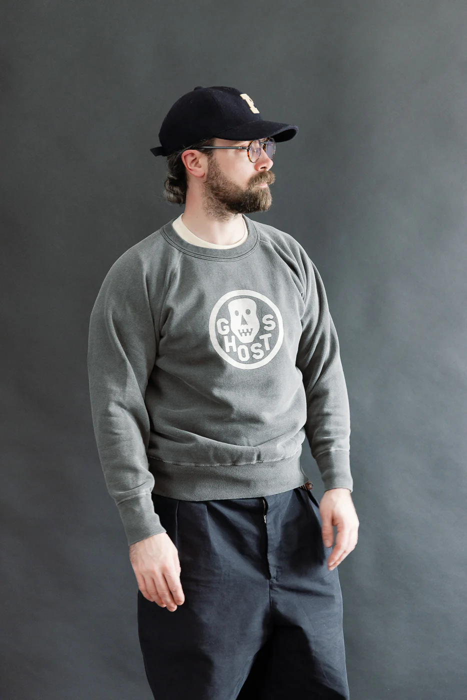 "Ghosts" Faded Print Sweatshirt - PD Sumikuro - Image 13