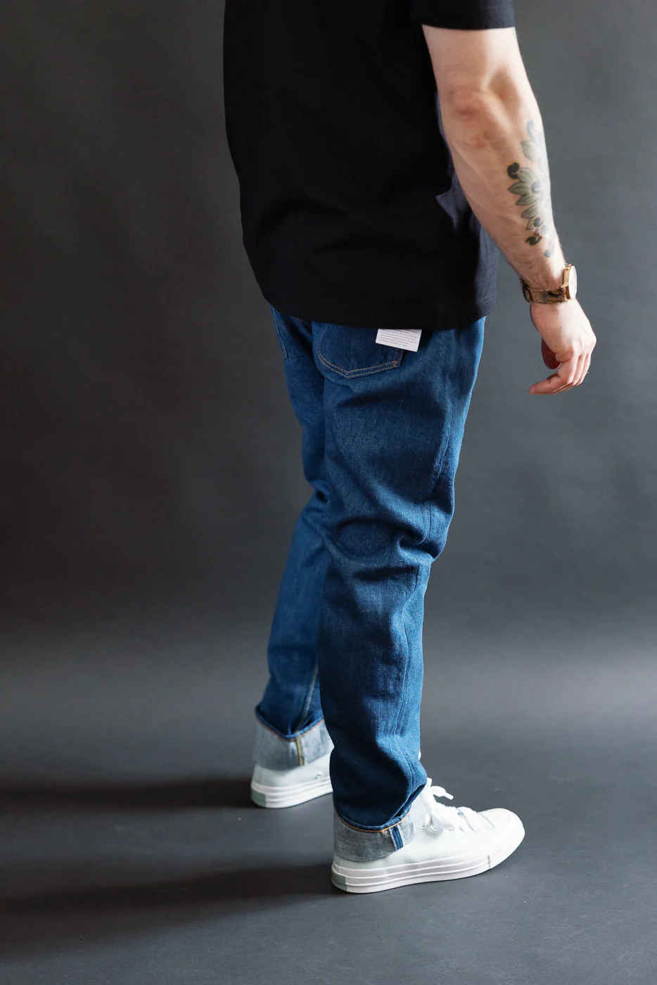 GRE-019 - 14oz Greencast Indigo Selvedge Jeans - Relaxed Tapered - Image 12
