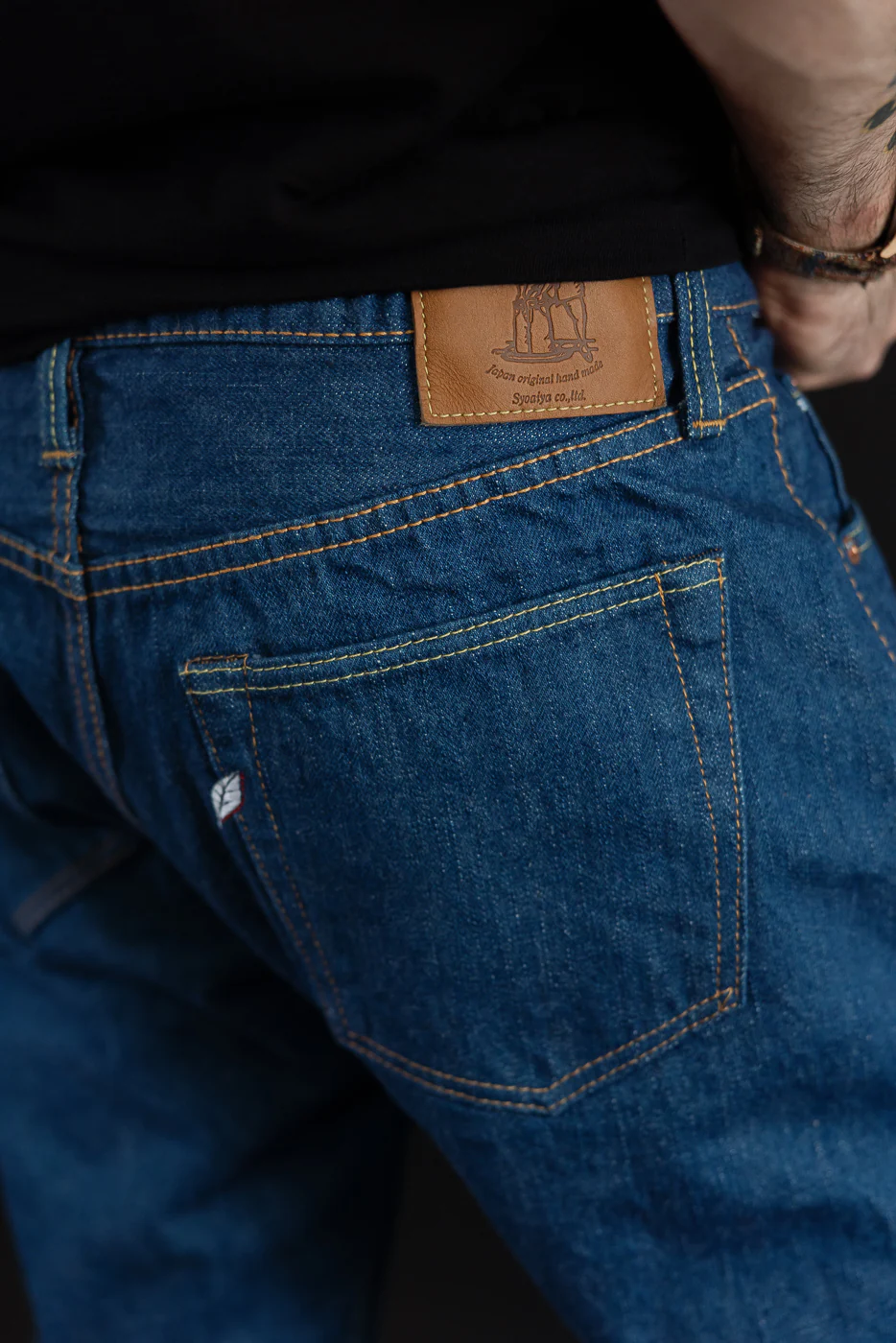 GRE-019 - 14oz Greencast Indigo Selvedge Jeans - Relaxed Tapered - Image 17