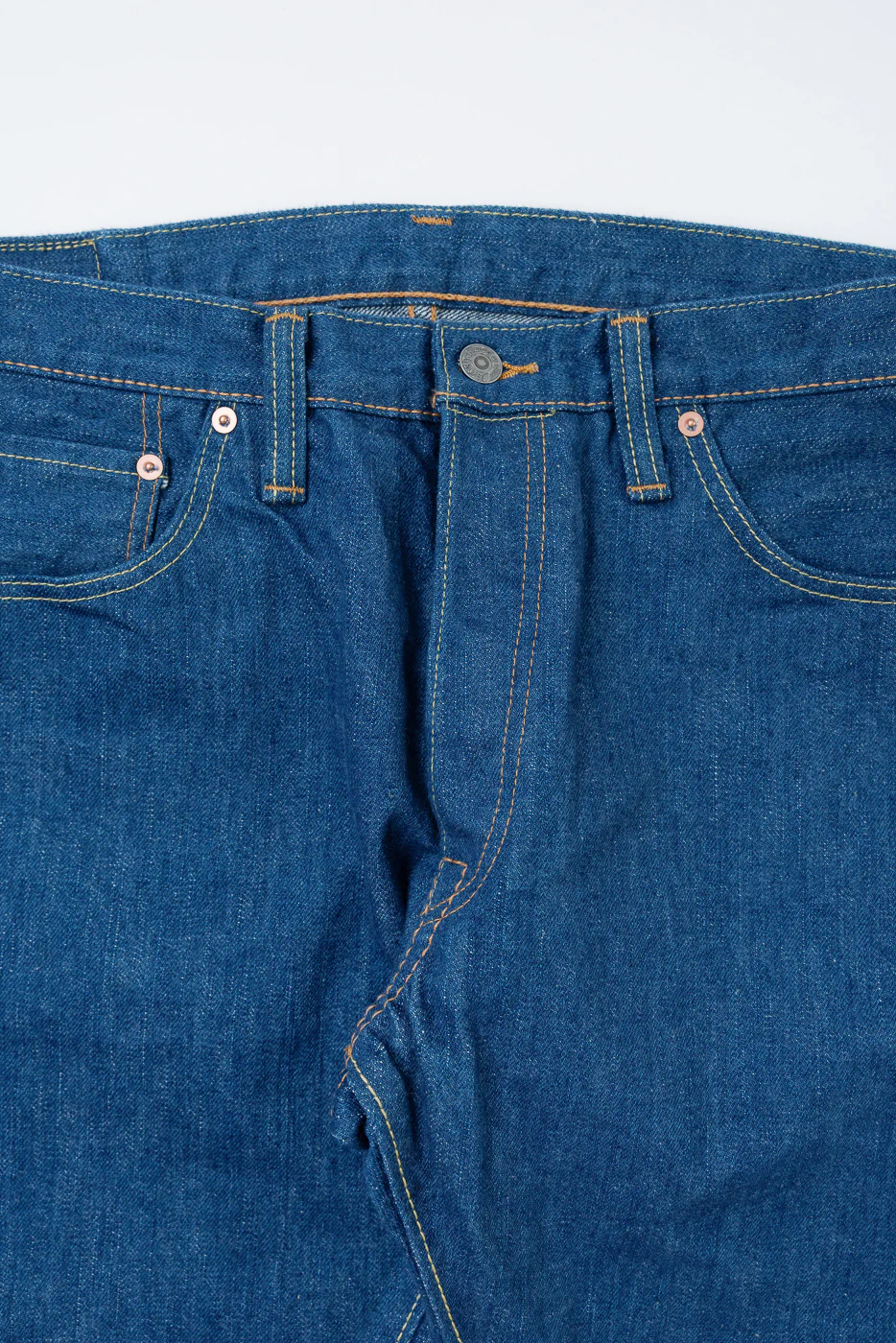 GRE-019 - 14oz Greencast Indigo Selvedge Jeans - Relaxed Tapered - Image 3