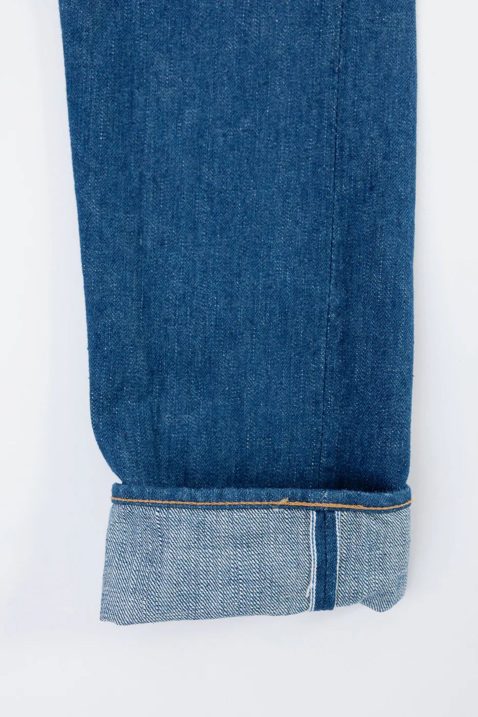 GRE-019 - 14oz Greencast Indigo Selvedge Jeans - Relaxed Tapered - Image 5