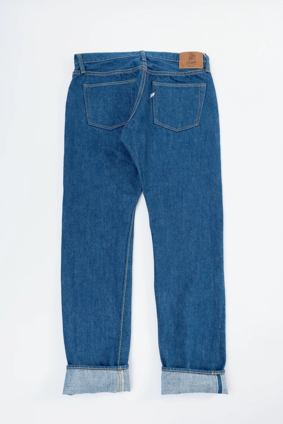 GRE-019 - 14oz Greencast Indigo Selvedge Jeans - Relaxed Tapered - Image 6