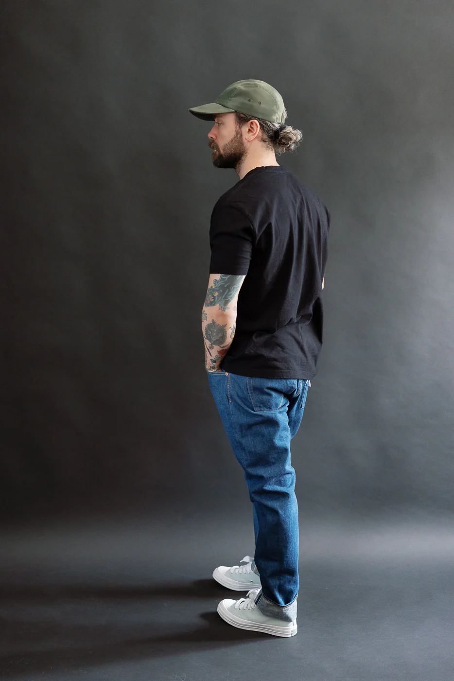 GRE-019 - 14oz Greencast Indigo Selvedge Jeans - Relaxed Tapered - Image 9