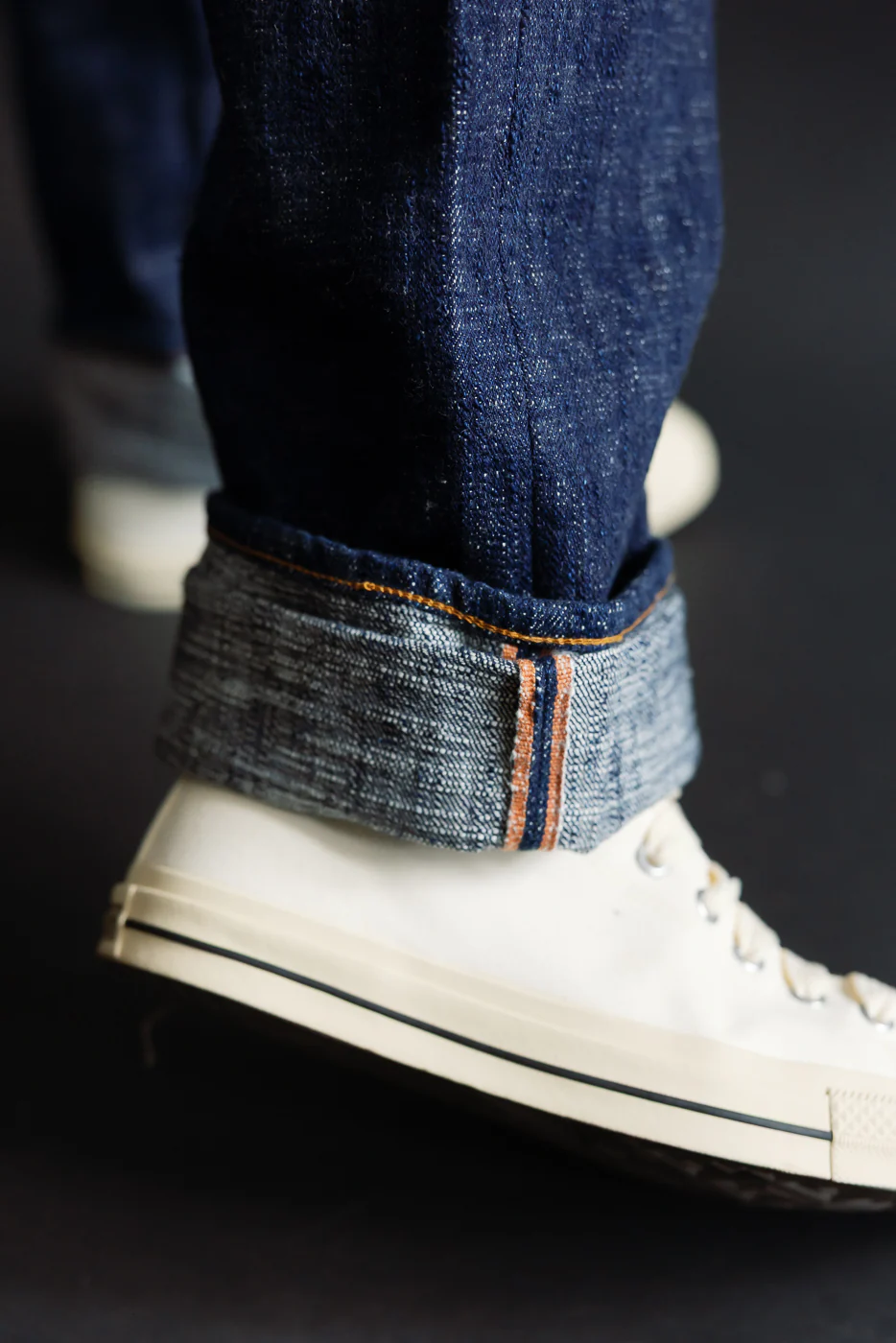 15oz Skein Dyed Slubby Blue Indigo Selvedge Jeans - Slim Straight Fit - Image 19