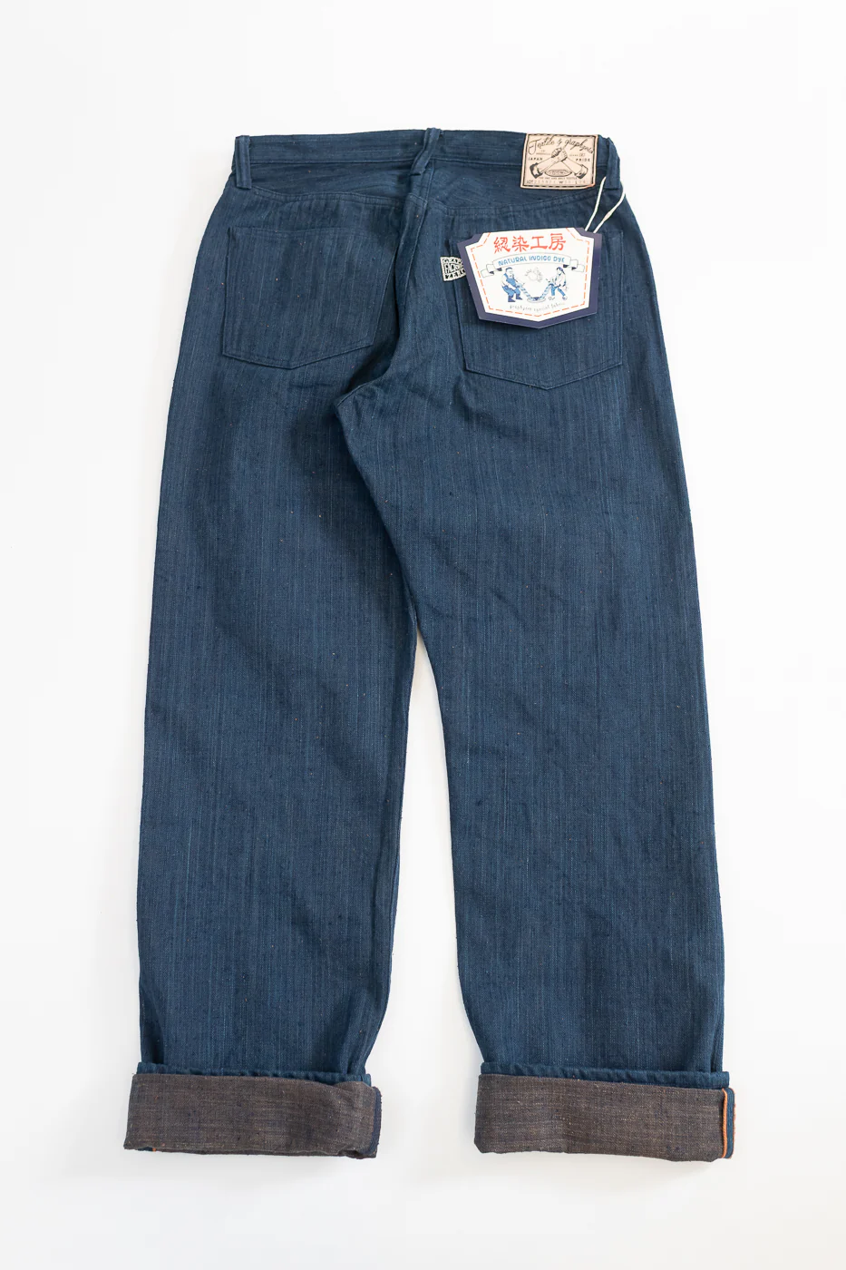 Lot 1 - 13oz Aizome x Persimmon Naturally Dyed Nep Selvedge Jeans - Heritage Straight - Image 6