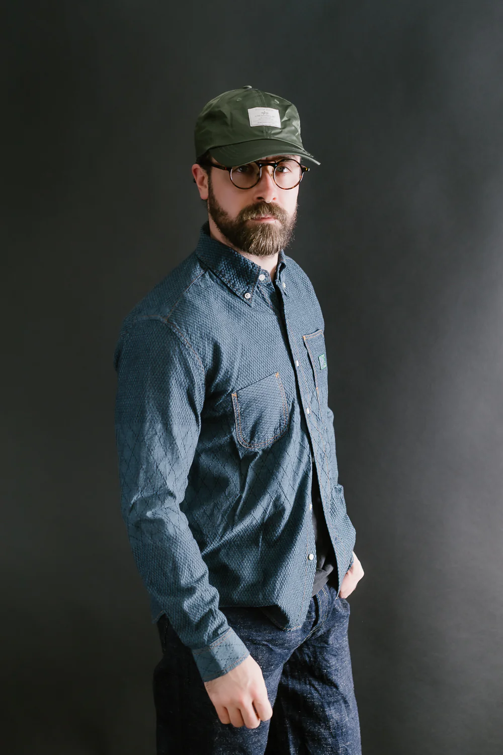 Standard Button Down Long Sleeve Shirt - Kendo Blue - Image 10