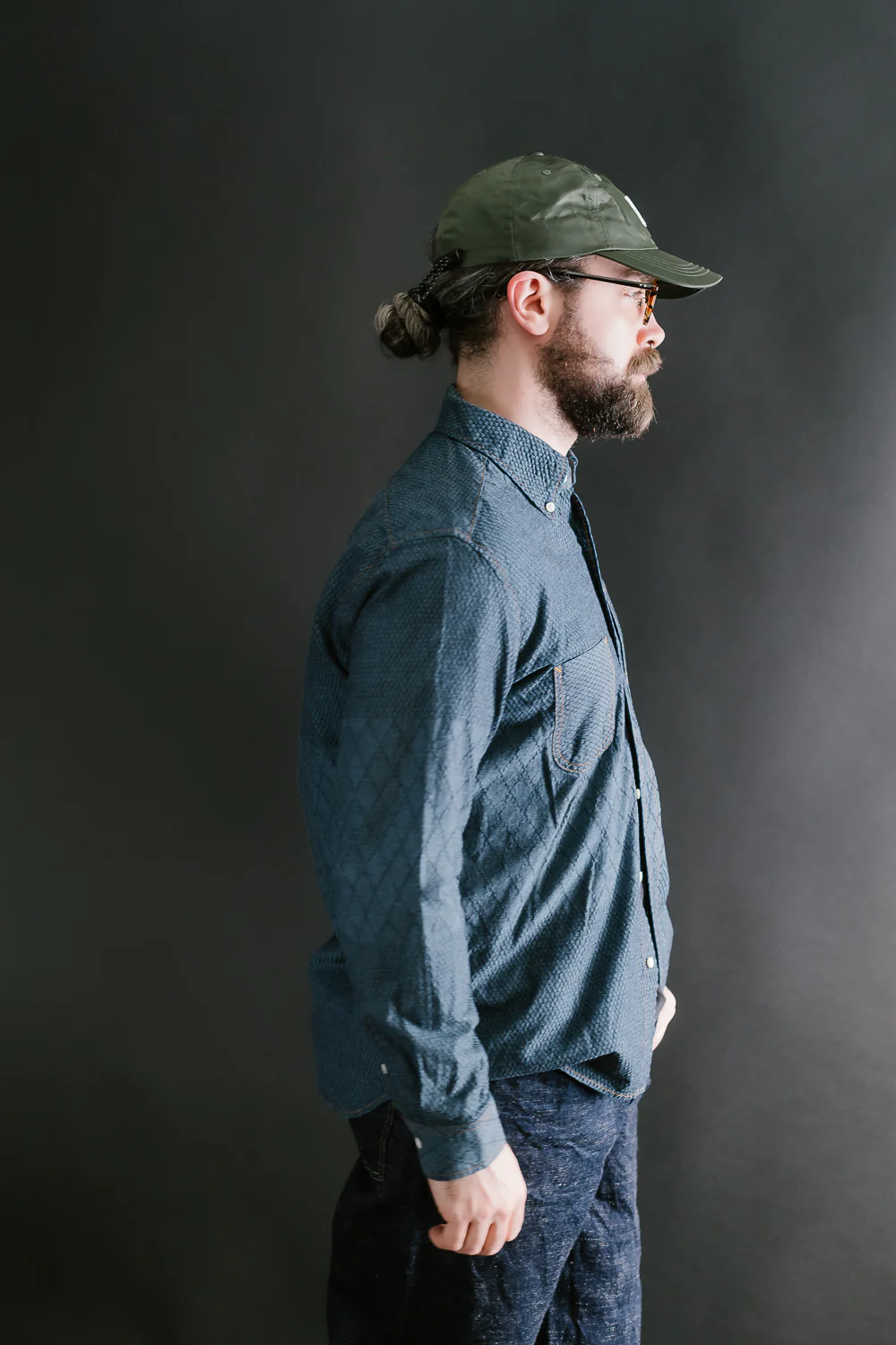 Standard Button Down Long Sleeve Shirt - Kendo Blue - Image 11