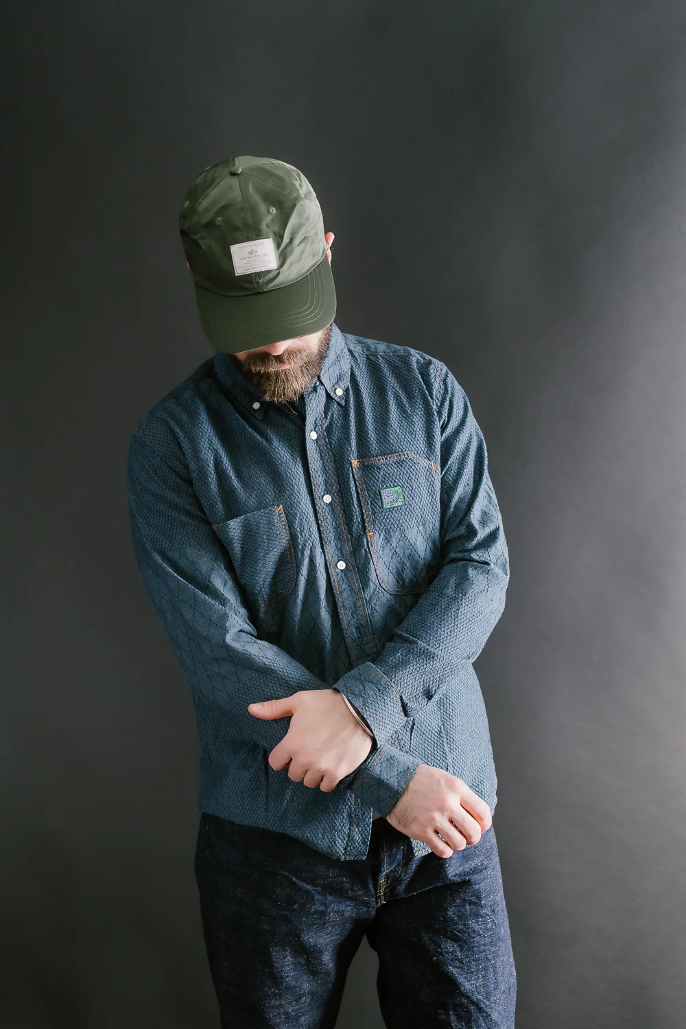 Standard Button Down Long Sleeve Shirt - Kendo Blue - Image 16