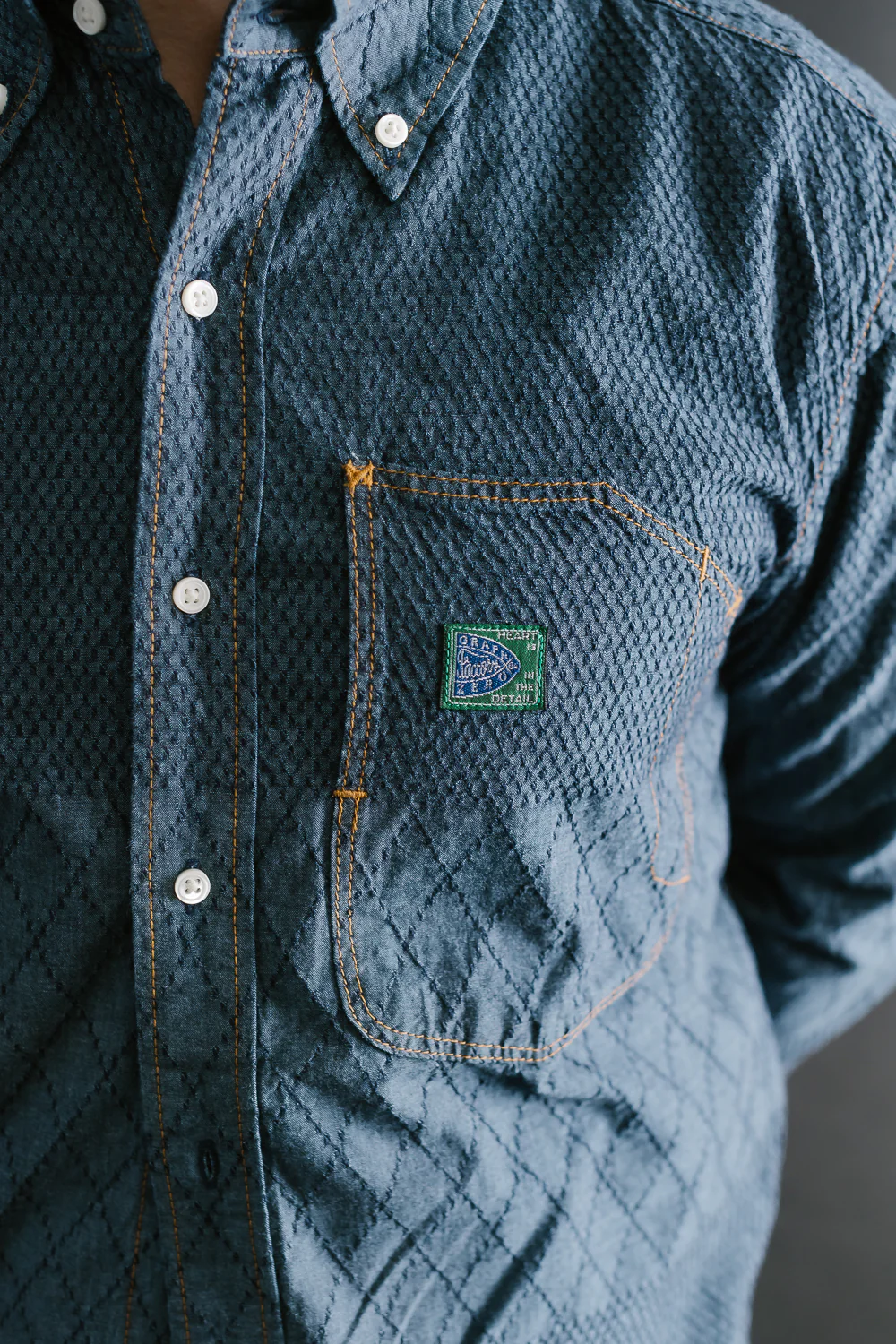 Standard Button Down Long Sleeve Shirt - Kendo Blue - Image 18