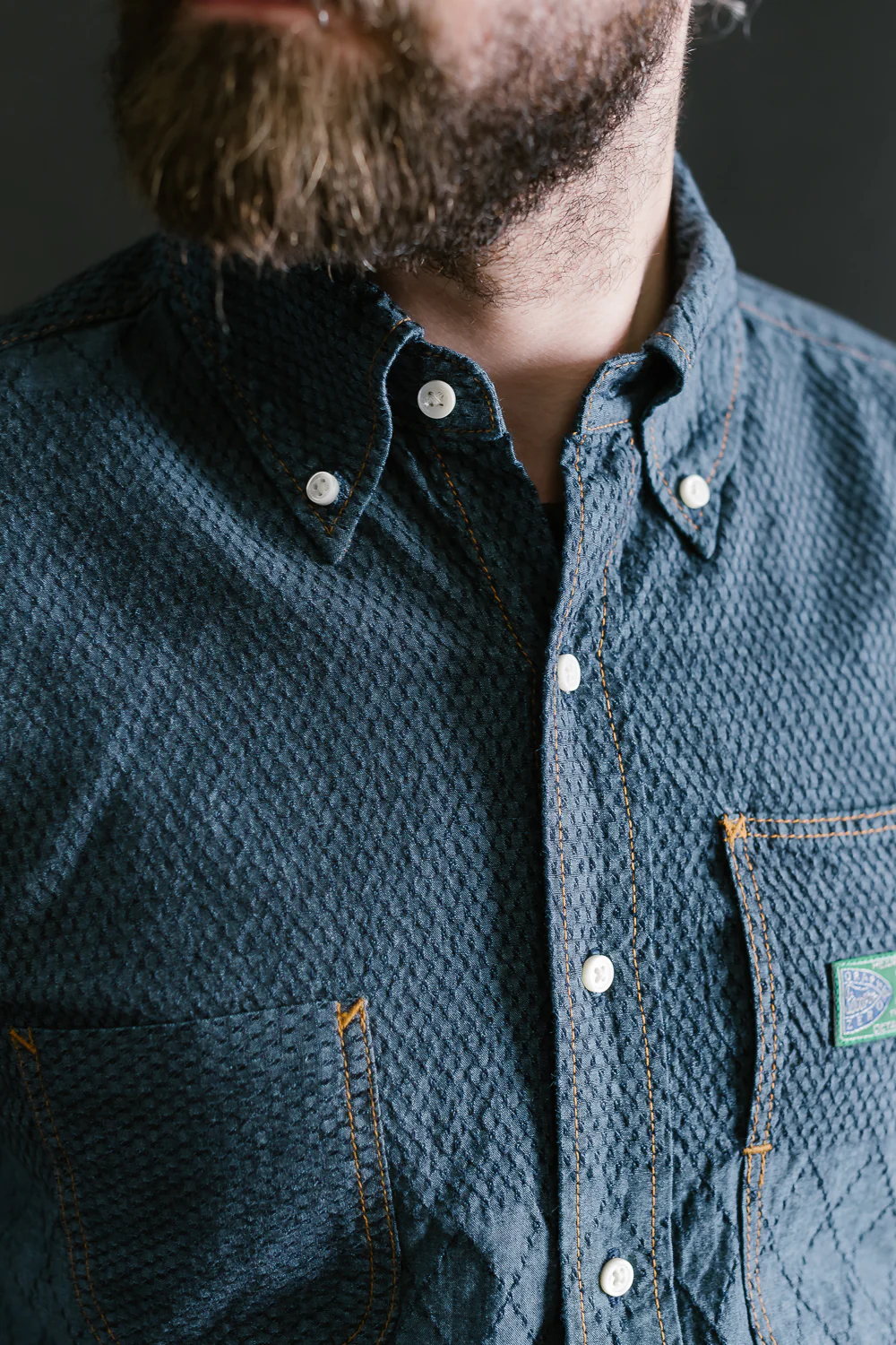 Standard Button Down Long Sleeve Shirt - Kendo Blue - Image 19
