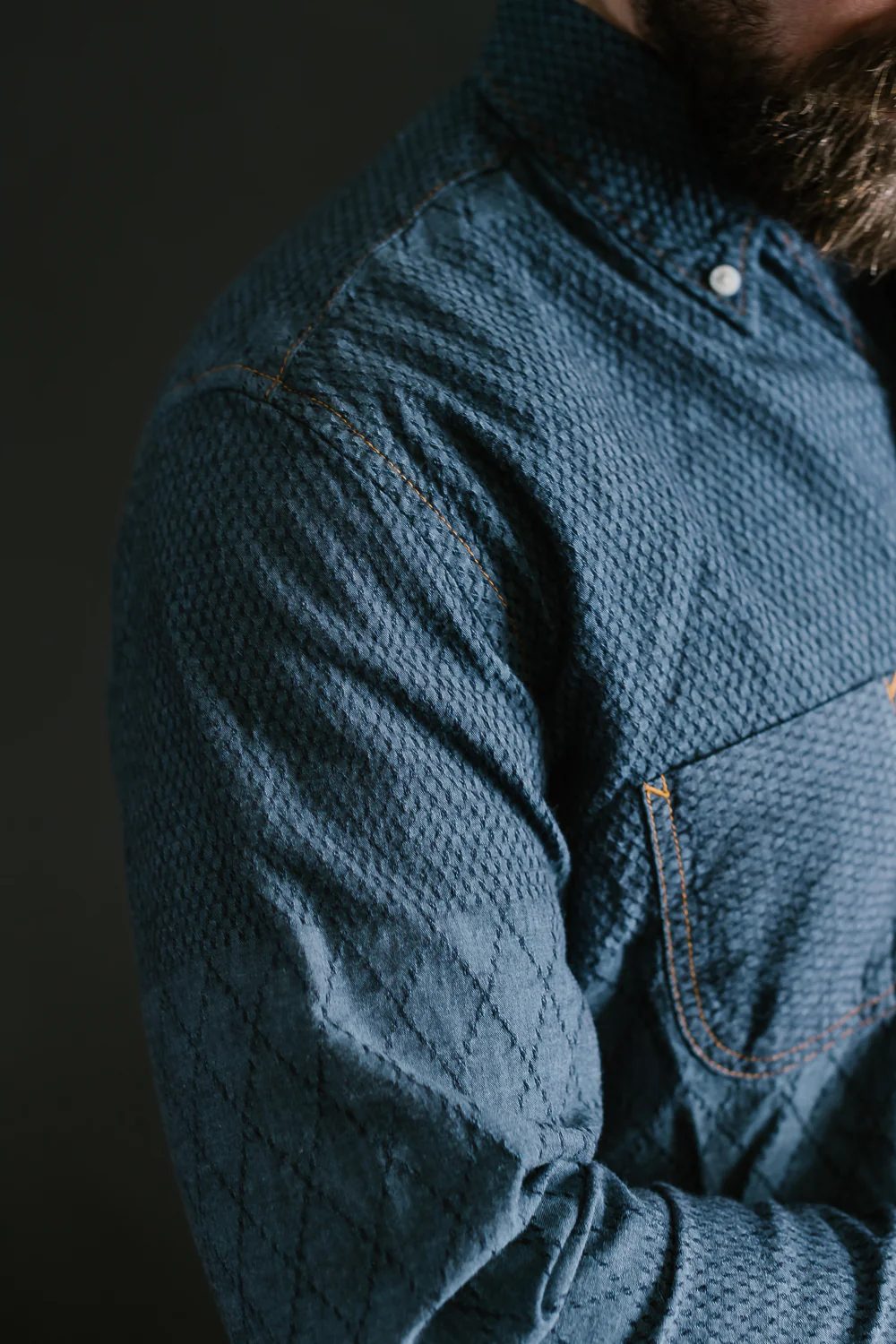 Standard Button Down Long Sleeve Shirt - Kendo Blue - Image 21