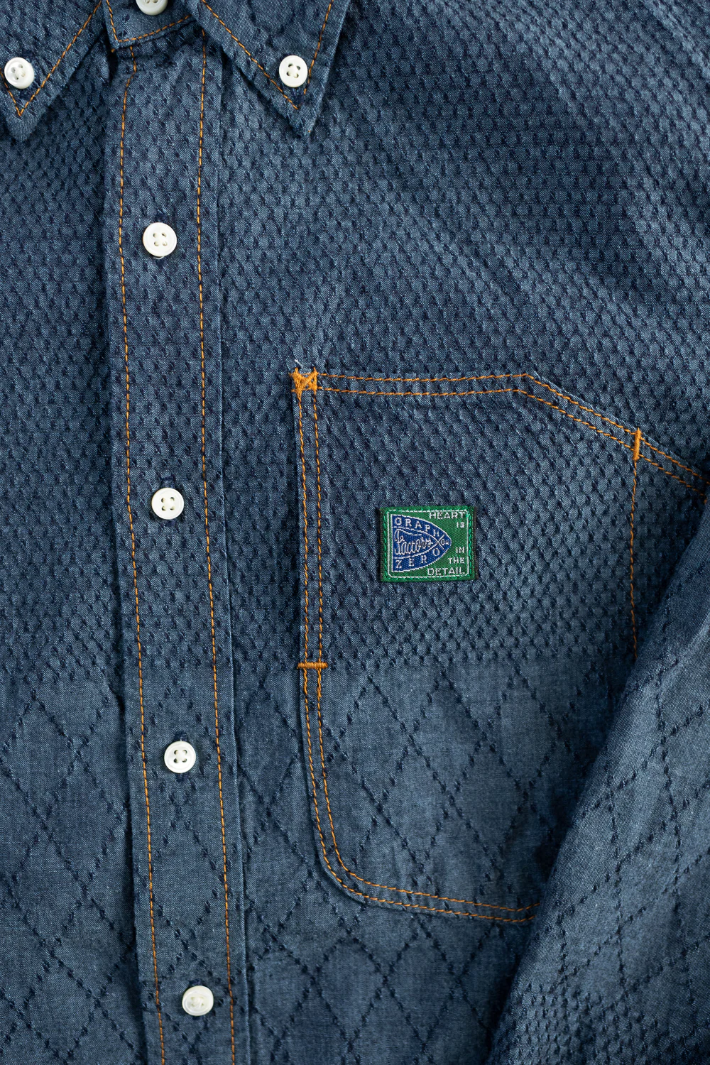 Standard Button Down Long Sleeve Shirt - Kendo Blue - Image 3