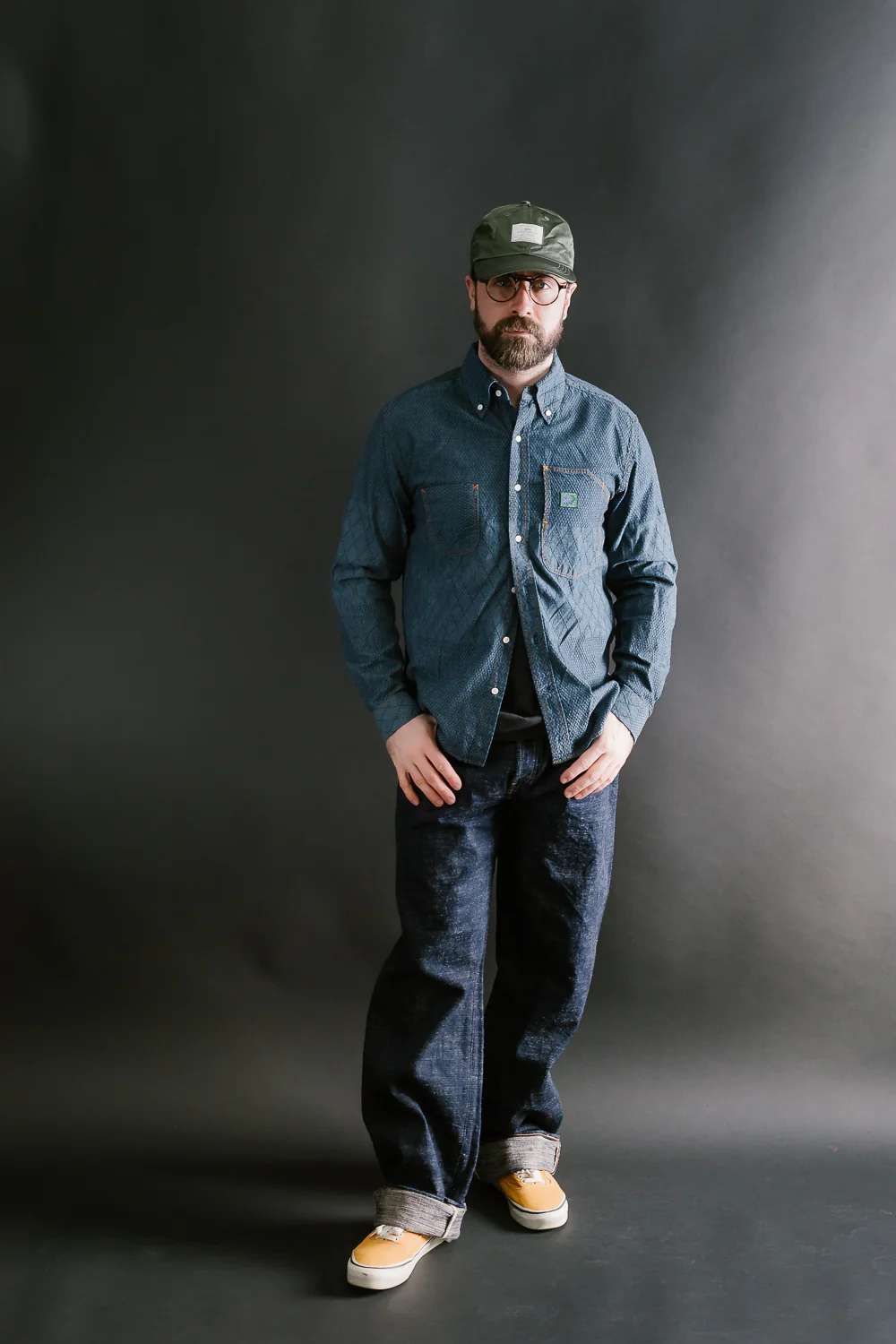 Standard Button Down Long Sleeve Shirt - Kendo Blue - Image 6