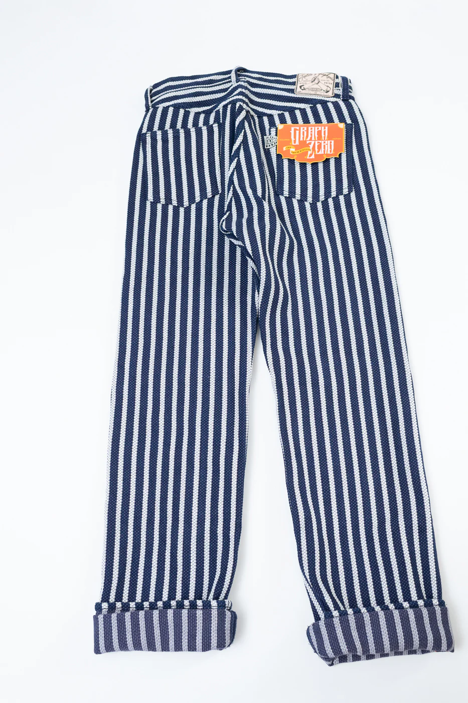 14.5oz Double-Yarn Stripe Sashiko Selvedge Jeans - Heritage Straight - Image 6