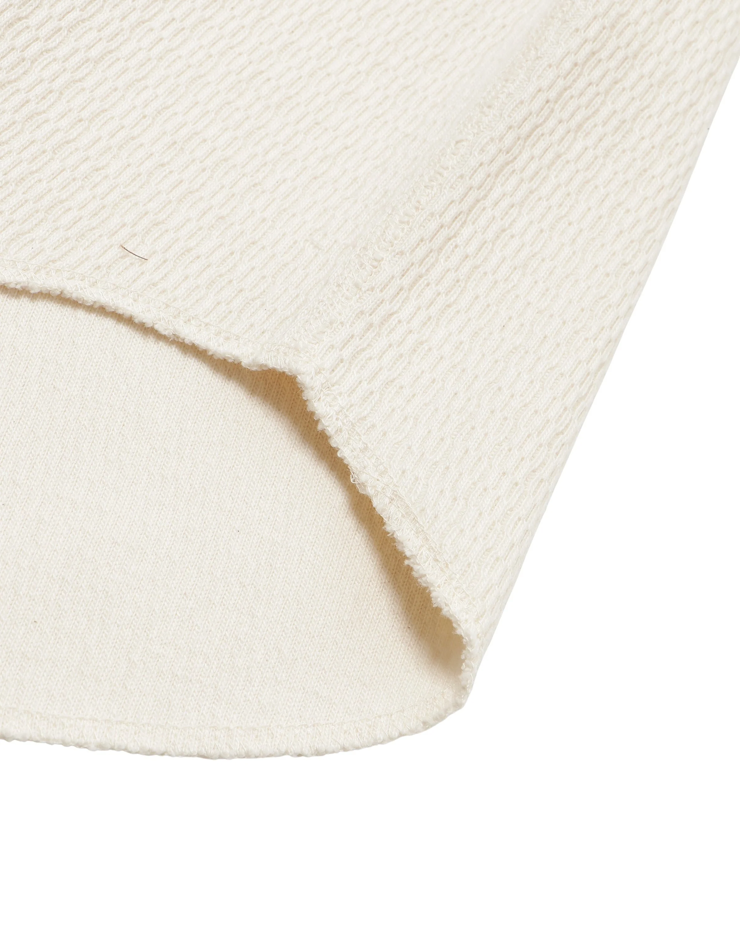 Henley Cashmere Blend Honeycomb - Ecru - Image 4