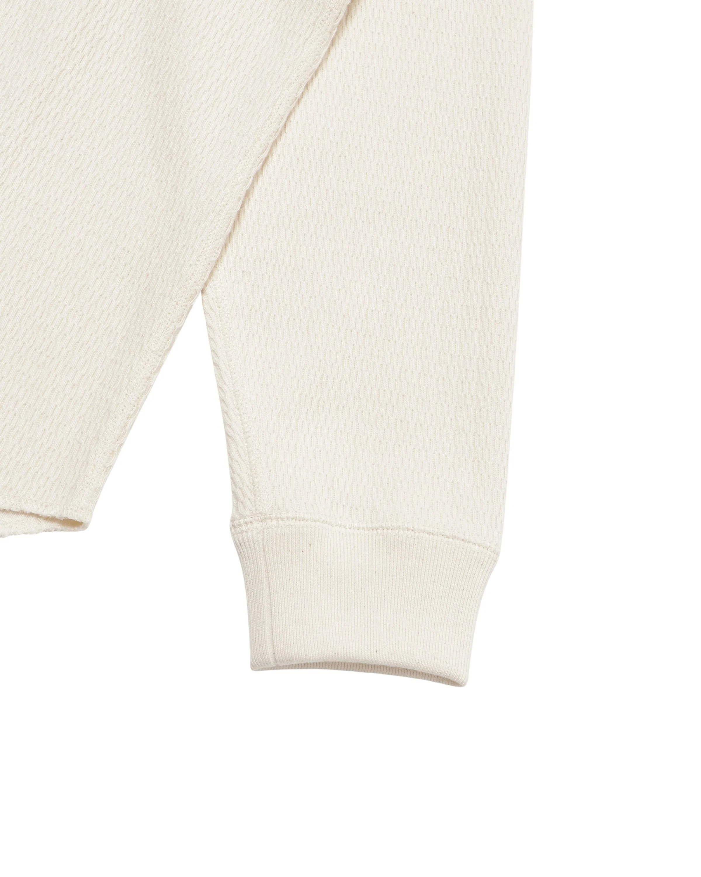 Henley Cashmere Blend Honeycomb - Ecru - Image 5