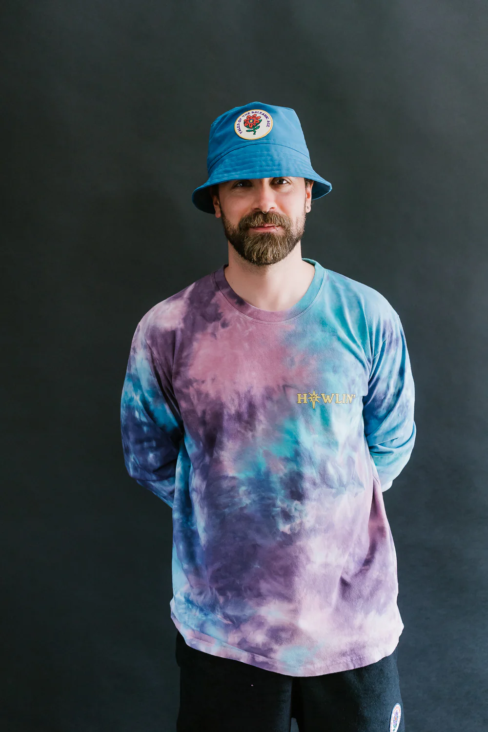 Howlin' Tie Dye T-Shirt Long Sleeve - Night Mix - Image 15