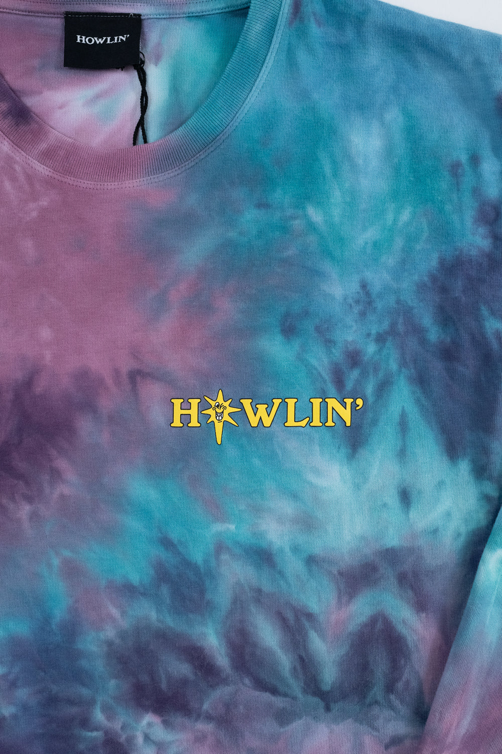 Howlin' Tie Dye T-Shirt Long Sleeve - Night Mix - Image 3