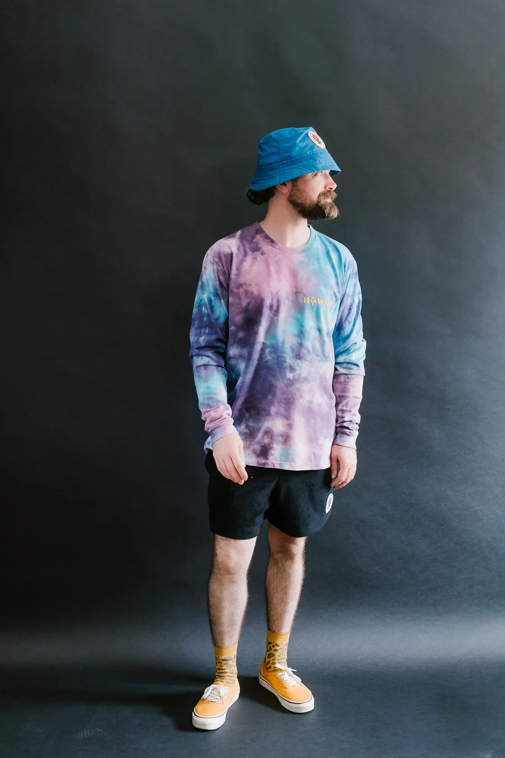 Howlin' Tie Dye T-Shirt Long Sleeve - Night Mix - Image 7