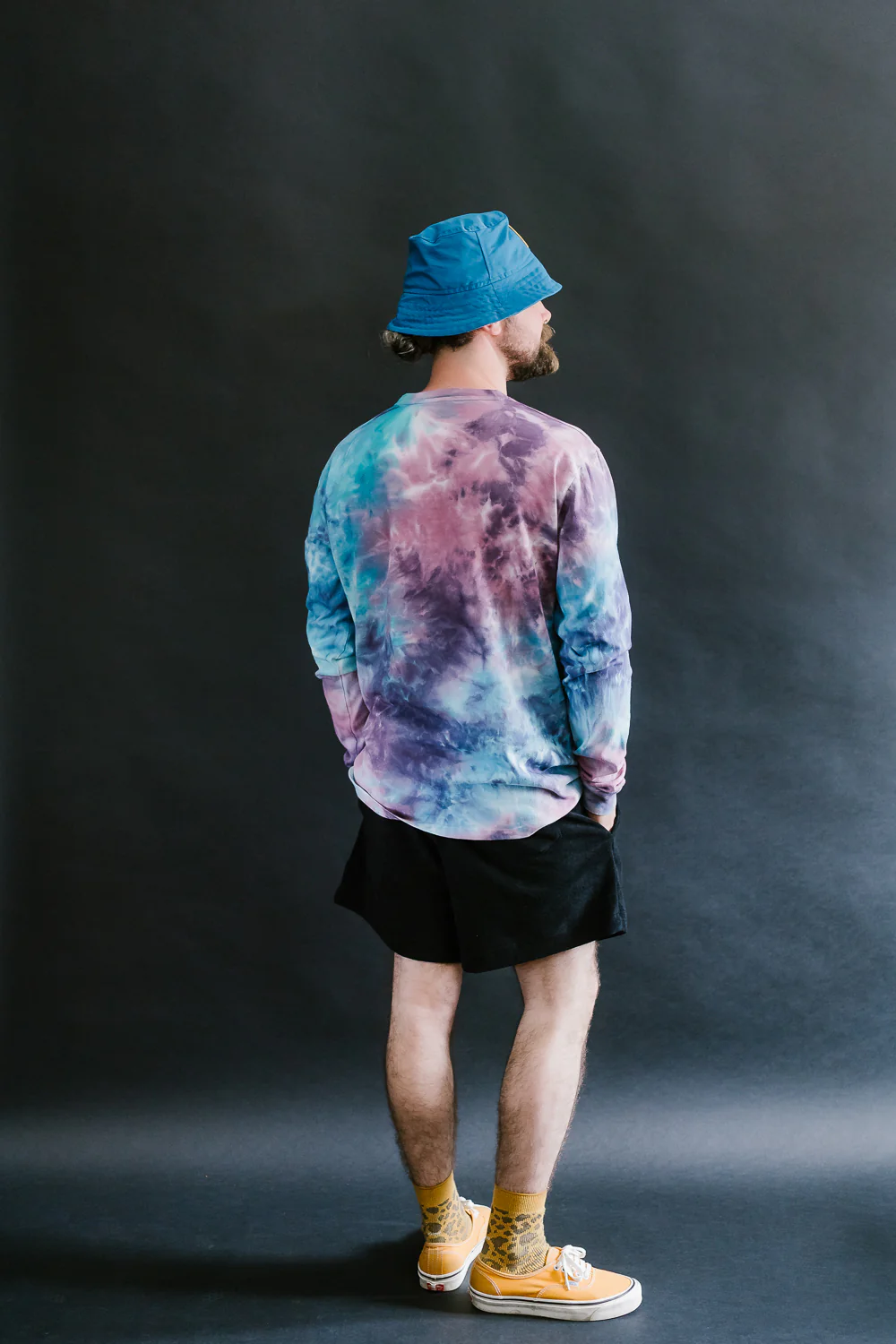 Howlin' Tie Dye T-Shirt Long Sleeve - Night Mix - Image 8