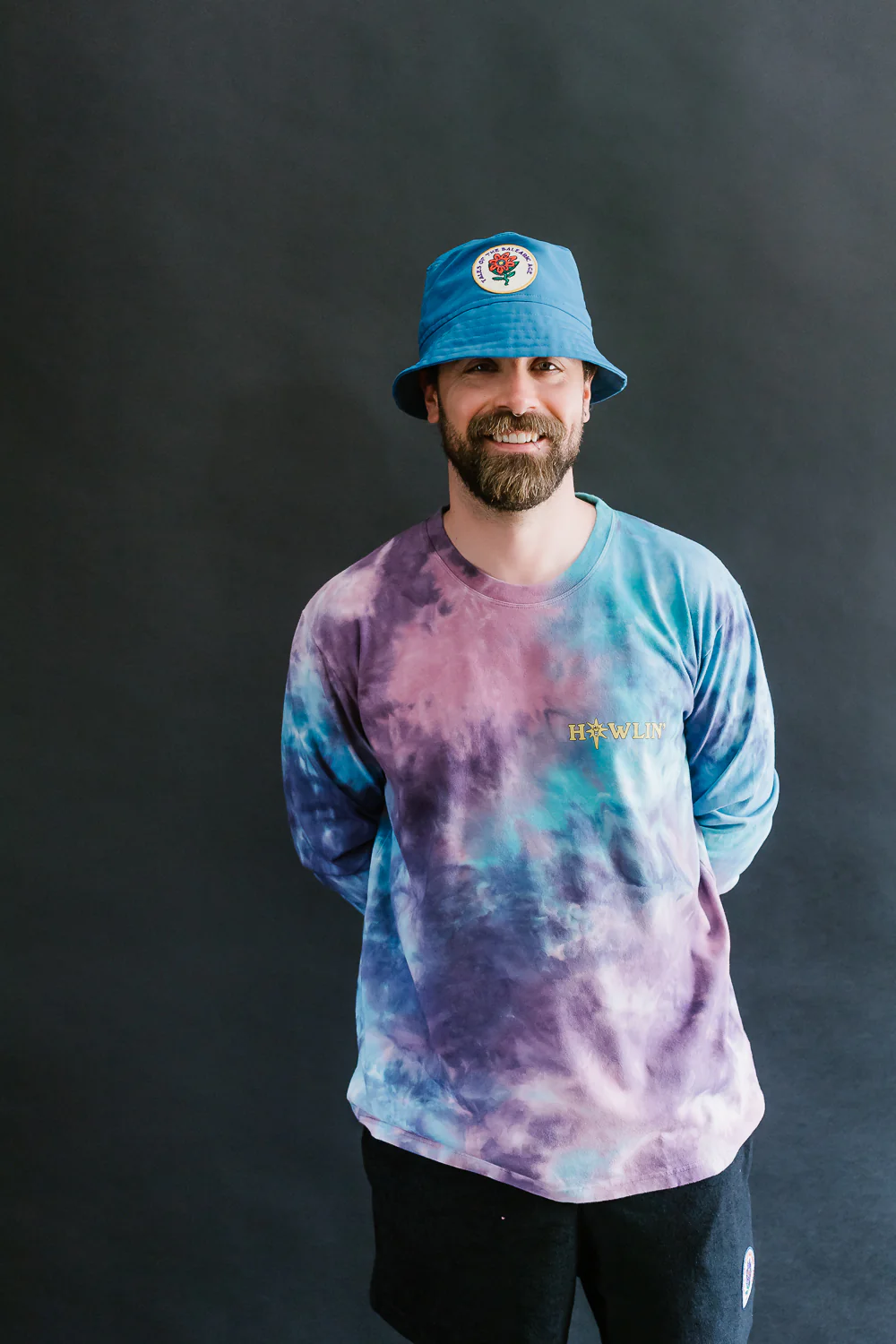 Howlin' Tie Dye T-Shirt Long Sleeve - Night Mix - Image 9
