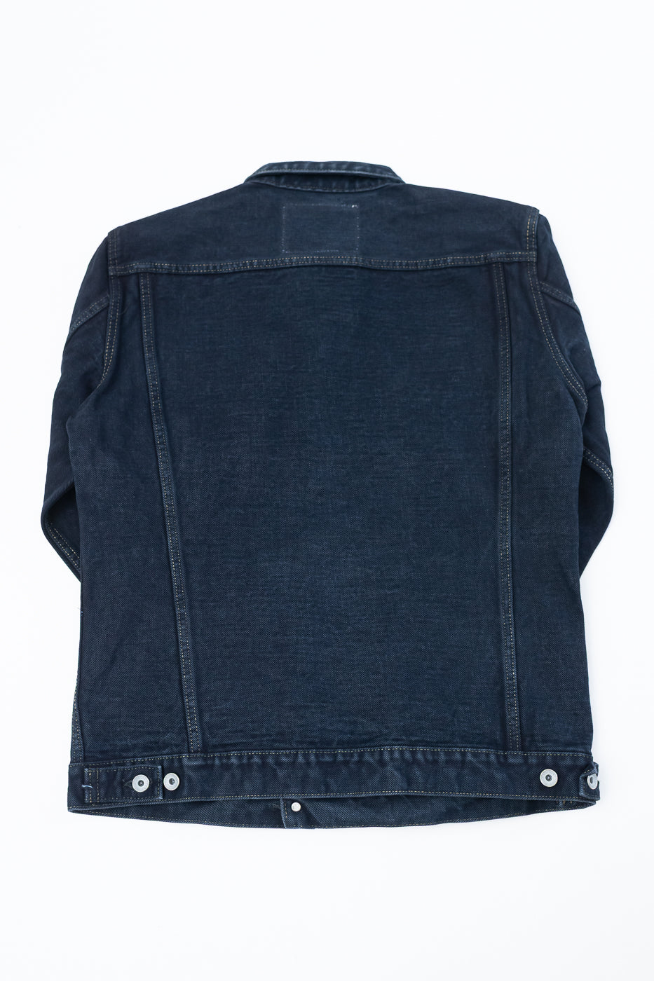 IH-526Lod - 19oz Left-Hand Twill Selvedge Denim Type III Jacket -  Indigo Overdyed Black - Image 7