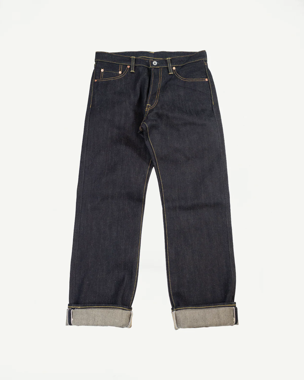 IH-634-XHS - 25oz Selvedge Denim Straight Cut Jeans - Indigo