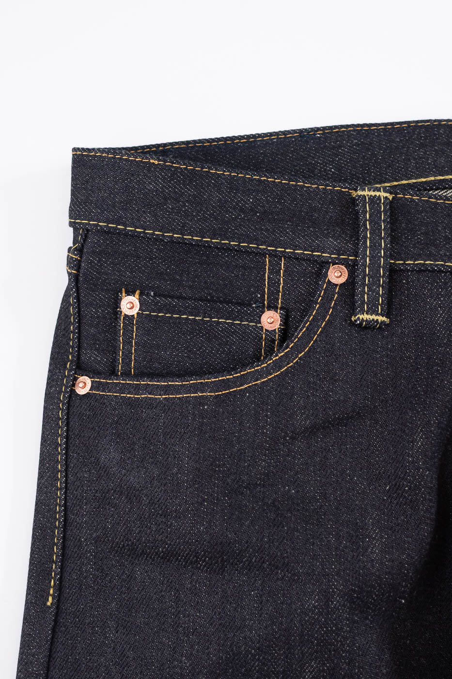 IH-634-XHS - 25oz Selvedge Denim Straight Cut Jeans - Indigo - Image 4