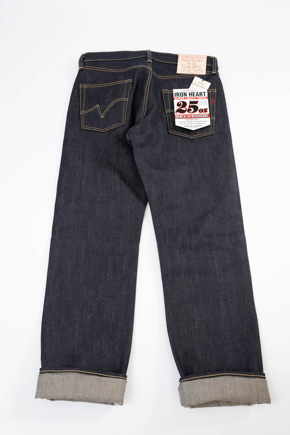 IH-634-XHS - 25oz Selvedge Denim Straight Cut Jeans - Indigo - Image 6
