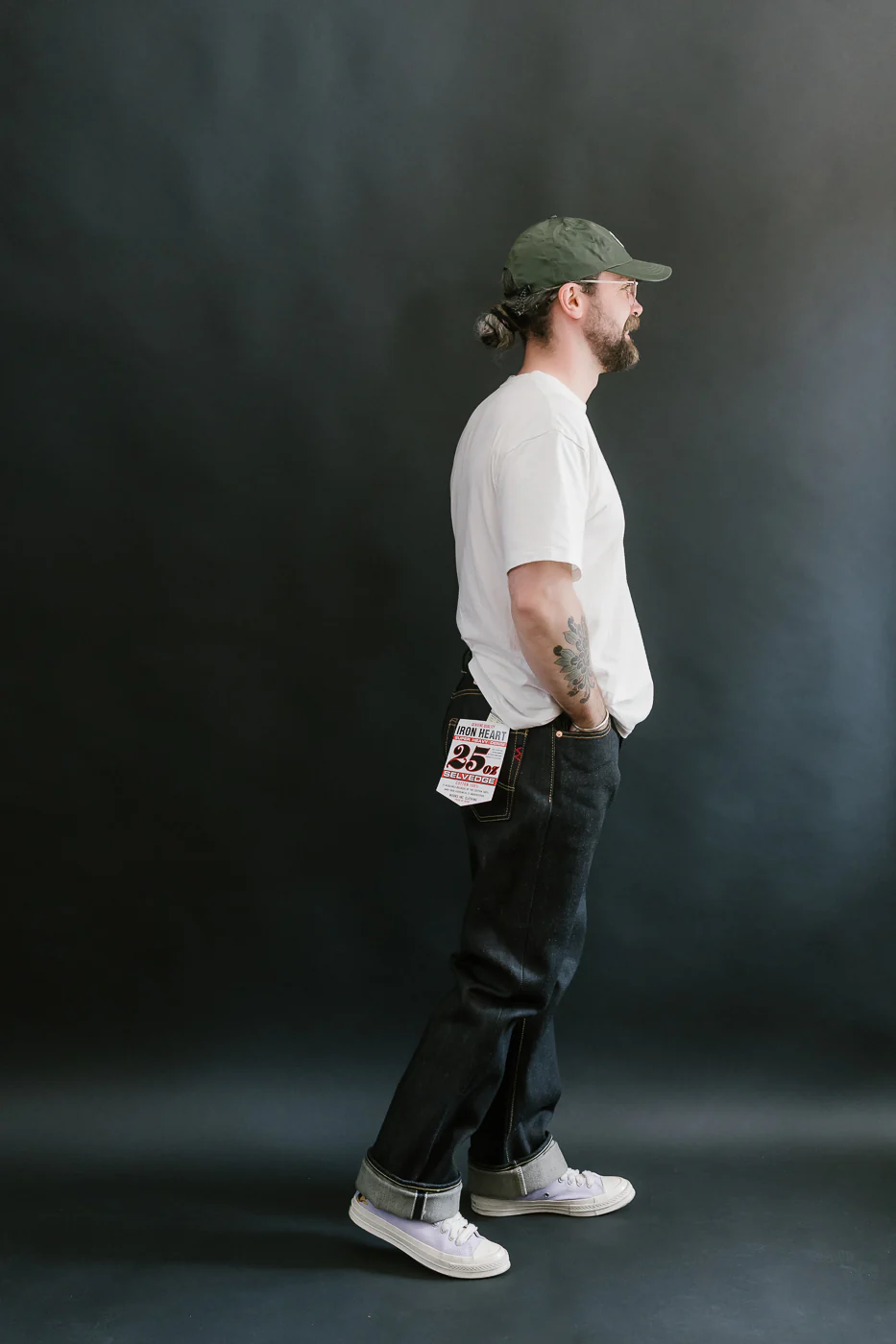 IH-634-XHS - 25oz Selvedge Denim Straight Cut Jeans - Indigo - Image 8