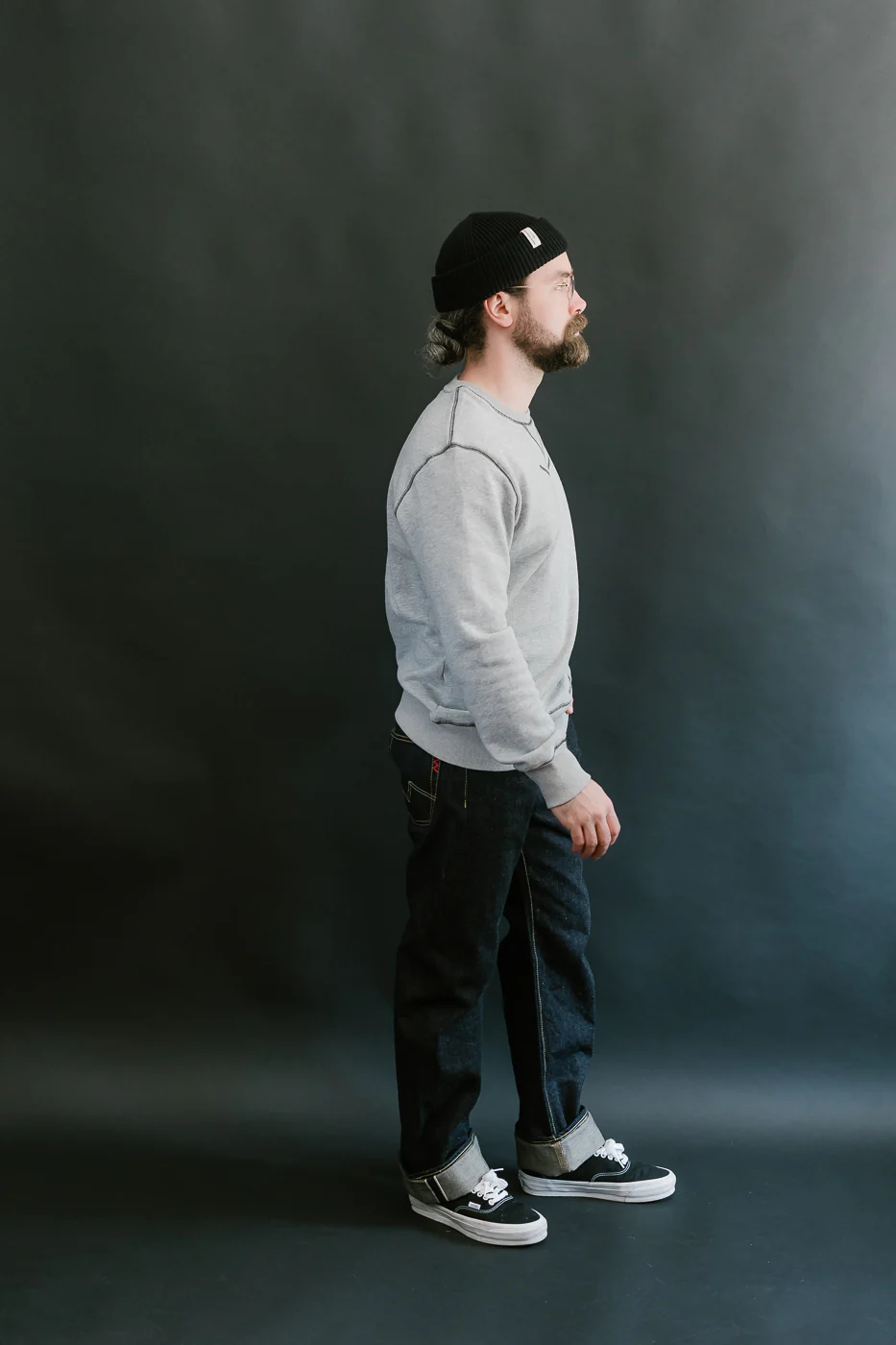 IH-634N - 17oz Selvedge Denim Straight Cut Jeans - Natural Indigo - Image 8