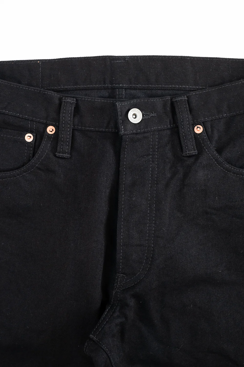 IH-634S-142bb - 14oz Selvedge Denim Straight Cut Jeans - Black/Black - Image 5