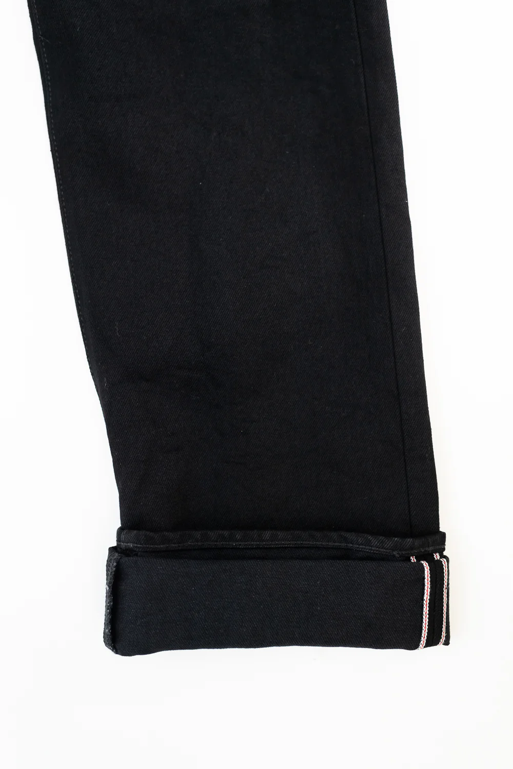 IH-634S-142bb - 14oz Selvedge Denim Straight Cut Jeans - Black/Black - Image 6