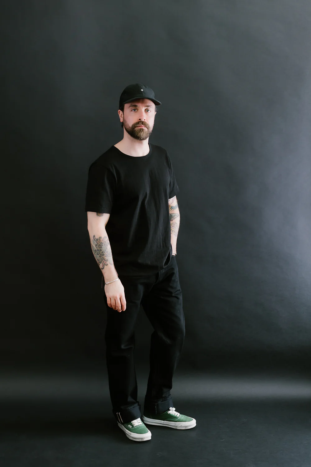 IH-634S-142bb - 14oz Selvedge Denim Straight Cut Jeans - Black/Black - Image 8