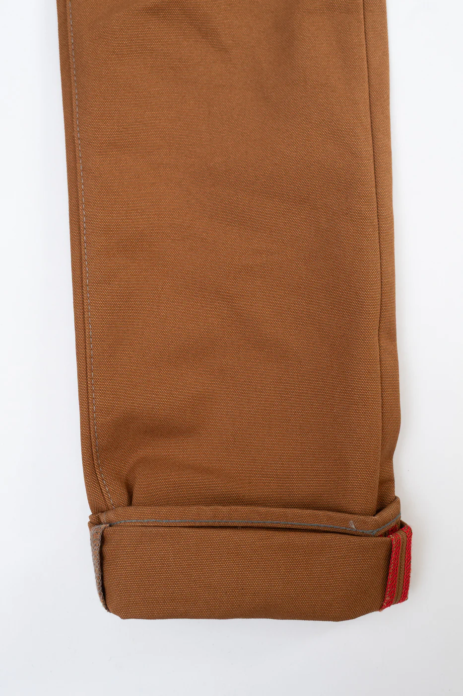IH-666D - 17oz Duck Slim Straight Cut Jeans - Brown - Image 5