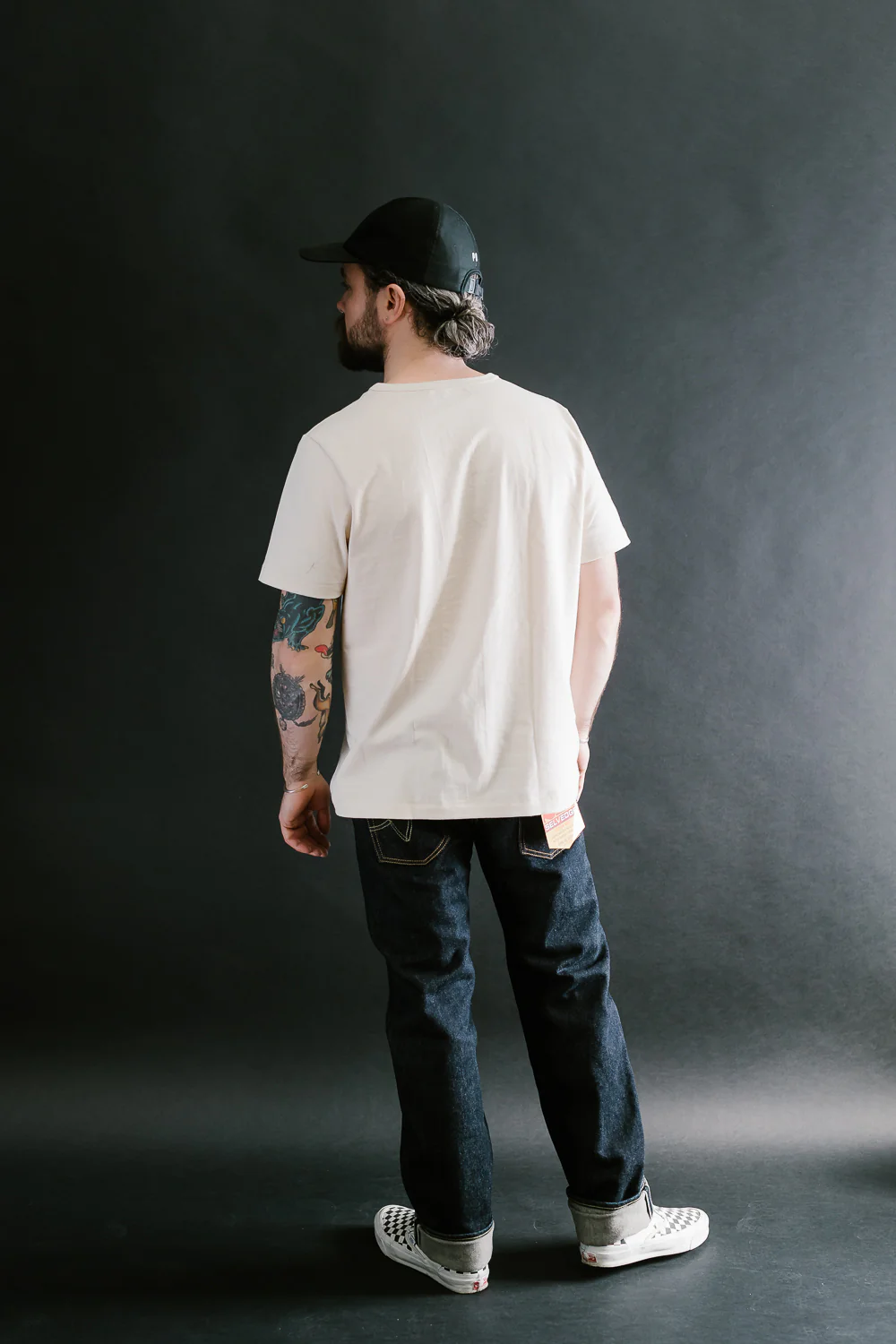 IH-666S-21 - 21oz Selvedge Denim Slim Straight Cut Jeans - Indigo - Image 9