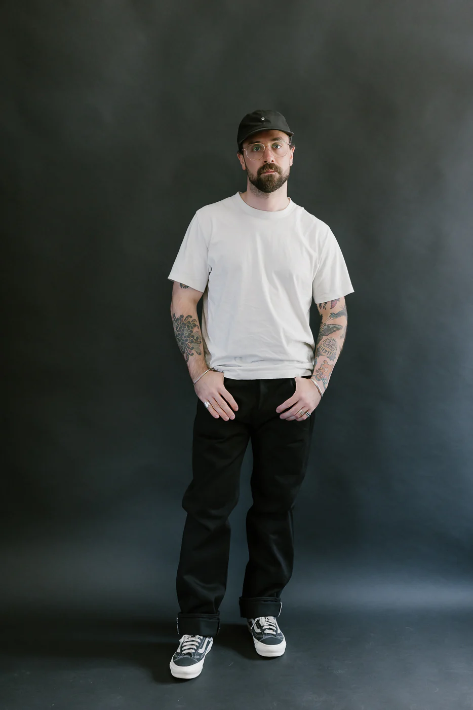 IH-666S-SBG - 21oz Selvedge Denim Slim Straight - Superblack (Fades to Grey) - Image 7