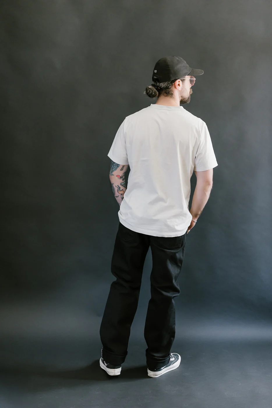 IH-666S-SBG - 21oz Selvedge Denim Slim Straight - Superblack (Fades to Grey) - Image 9