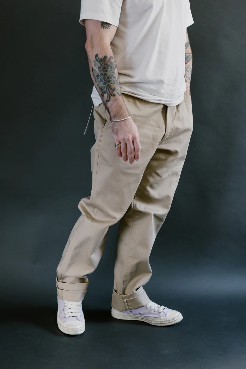 IH-731-KHA - 12oz Heavy Cotton Relaxed Fit Chinos - Khaki - Image 13