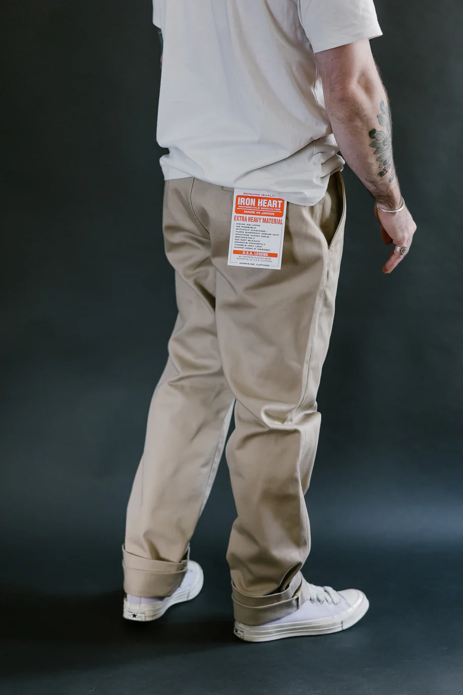 IH-731-KHA - 12oz Heavy Cotton Relaxed Fit Chinos - Khaki - Image 14
