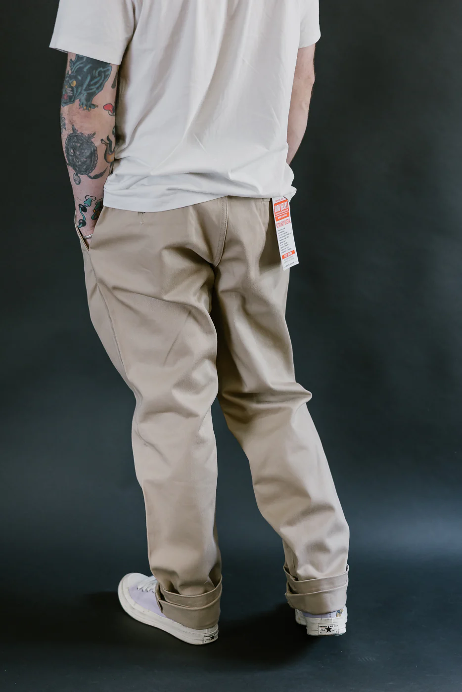 IH-731-KHA - 12oz Heavy Cotton Relaxed Fit Chinos - Khaki - Image 15