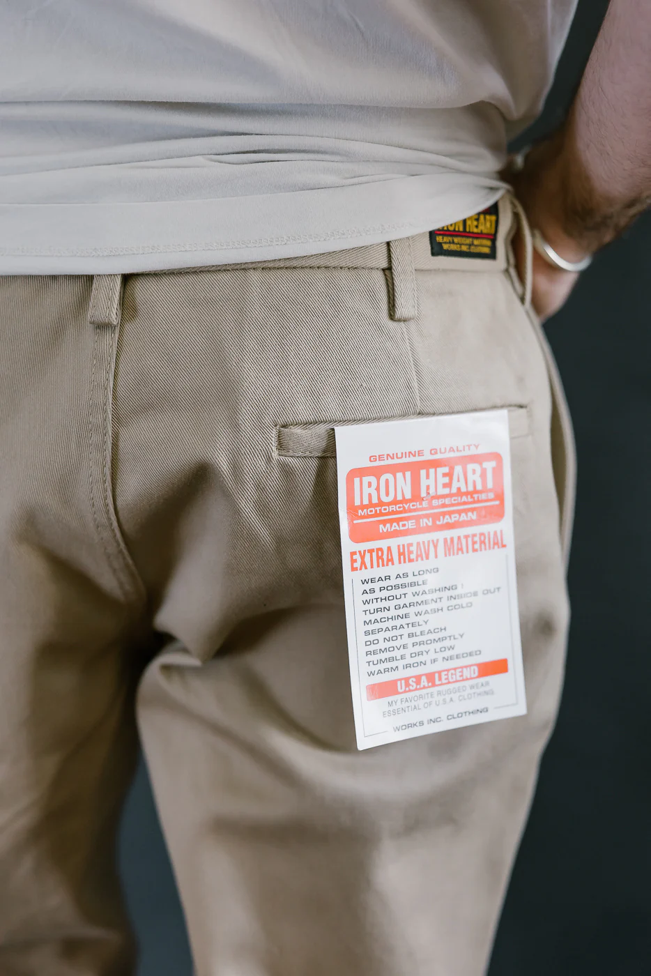 IH-731-KHA - 12oz Heavy Cotton Relaxed Fit Chinos - Khaki - Image 20