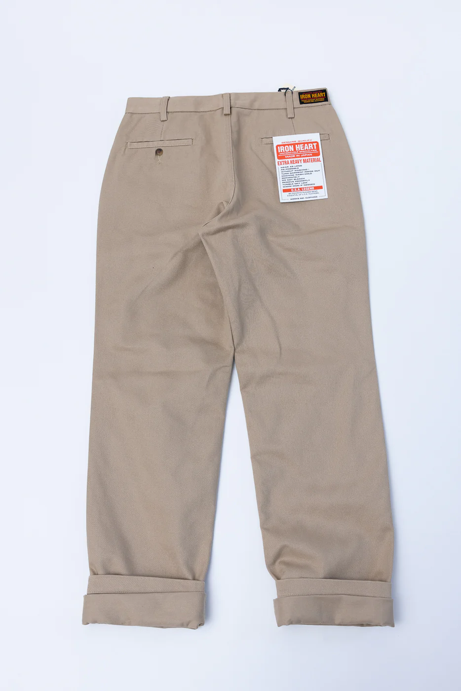 IH-731-KHA - 12oz Heavy Cotton Relaxed Fit Chinos - Khaki - Image 7