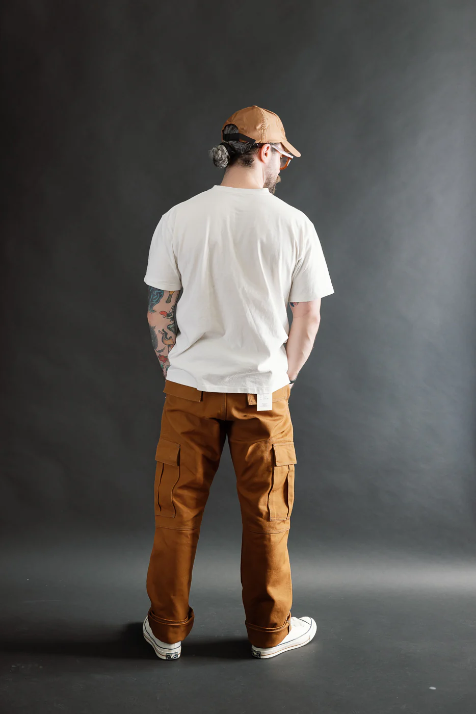 IH-734-BRN - 17oz Duck Cargo Pants - Brown - Image 10