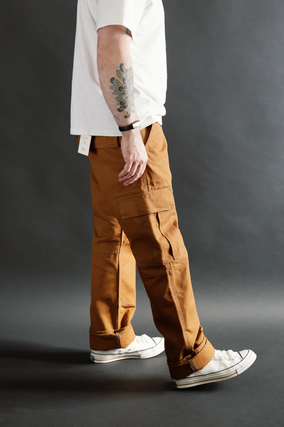 IH-734-BRN - 17oz Duck Cargo Pants - Brown - Image 15