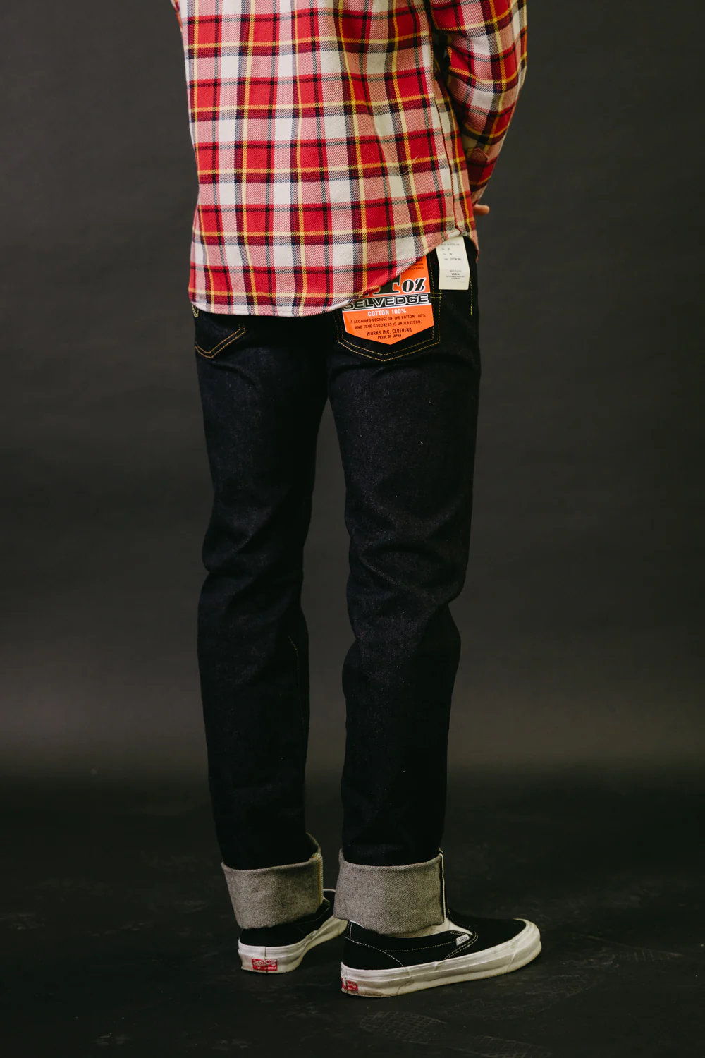 IH-777S-142 - 14oz Selvedge Denim Slim Tapered Jeans - Indigo - Image 10